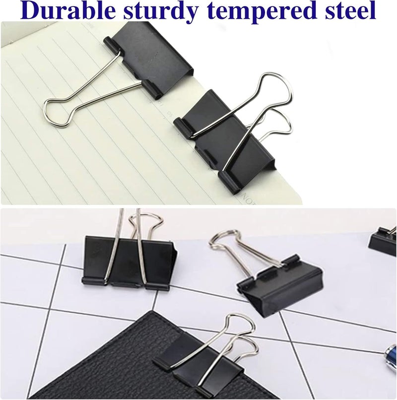 Aellabus Large Binder Clips 2 Inch (72 Pack), Extra Large Binder Clips Big Paper Clamps Giant Clips for Office and Home Supplies, Black - Image 5